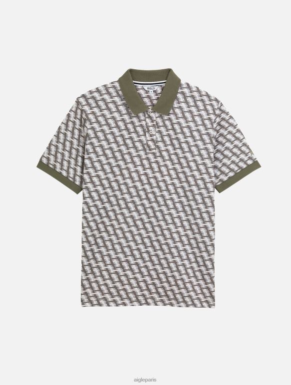 Hommes taillis pr Aigle polo monogrammé à manches courtes vêtements 2F486119
