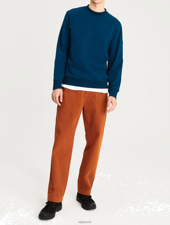 Hommes nautique Aigle sweat à col rond en coton biologique vêtements 2F48674