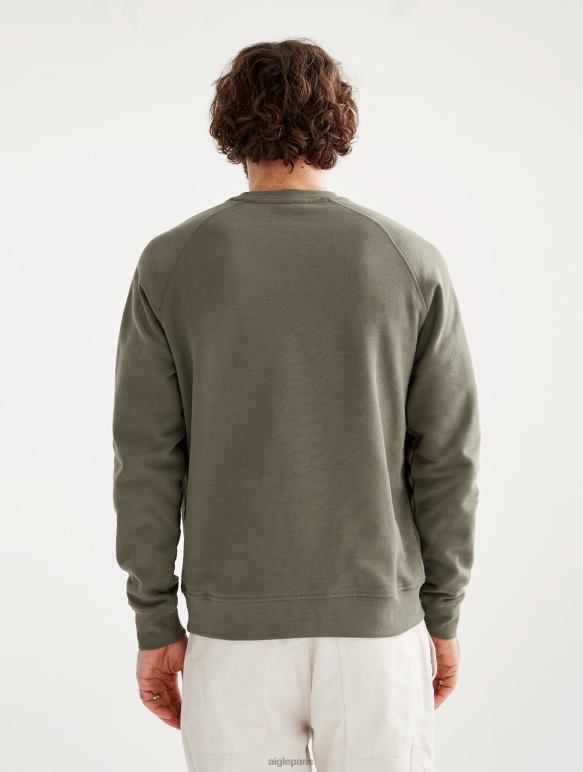 Hommes taillis Aigle sweat-shirt à col rond brodé vêtements 2F48680