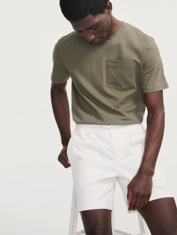 Hommes lait Aigle short en velours côtelé vêtements 2F48611