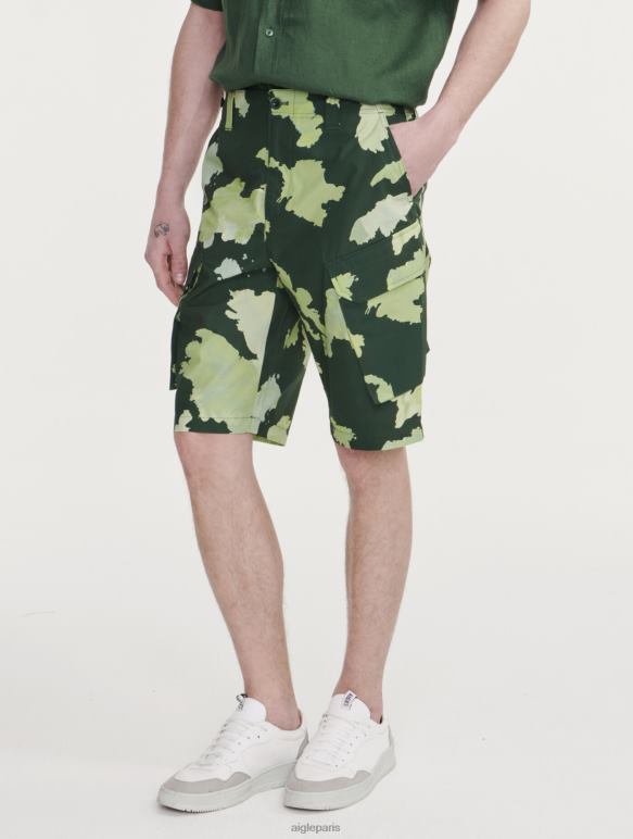 Hommes pr botanique Aigle short cargo en popeline vêtements 2F48653