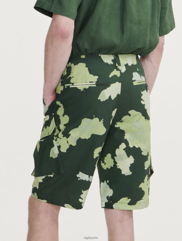 Hommes pr botanique Aigle short cargo en popeline vêtements 2F48653
